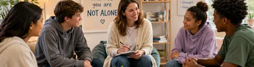 A youth support circle — you are loved, you are not alone